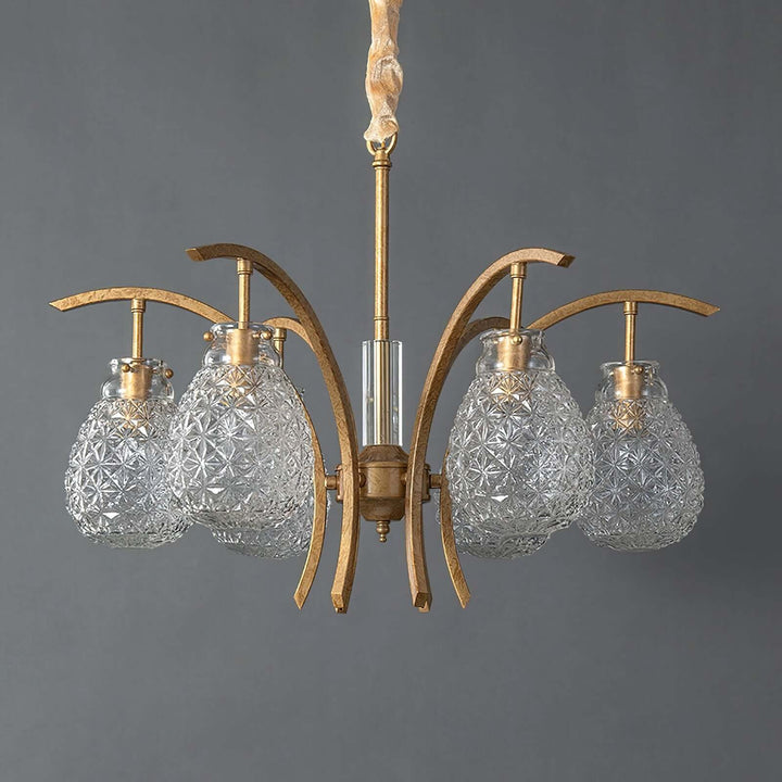 Vynol Chandelier - Vintage Living Room Art Deco Lighting