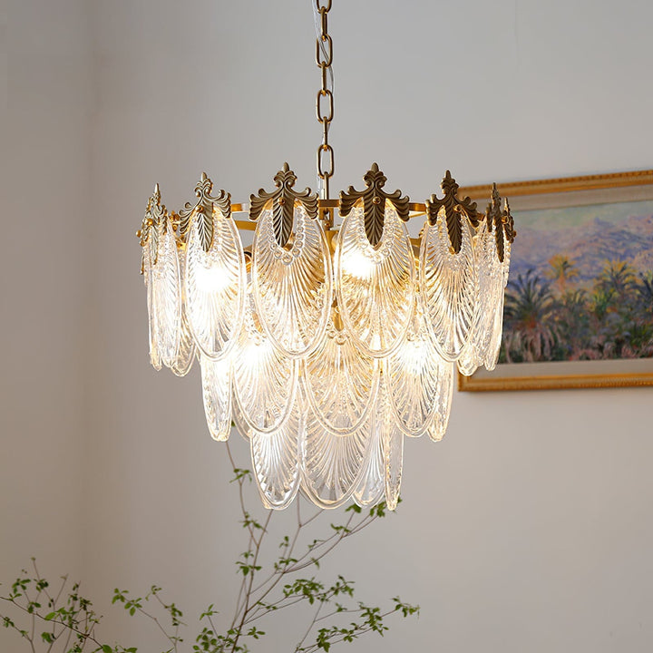 Vynoxi Chandelier - Modern Brass & crystal Glass Lighting