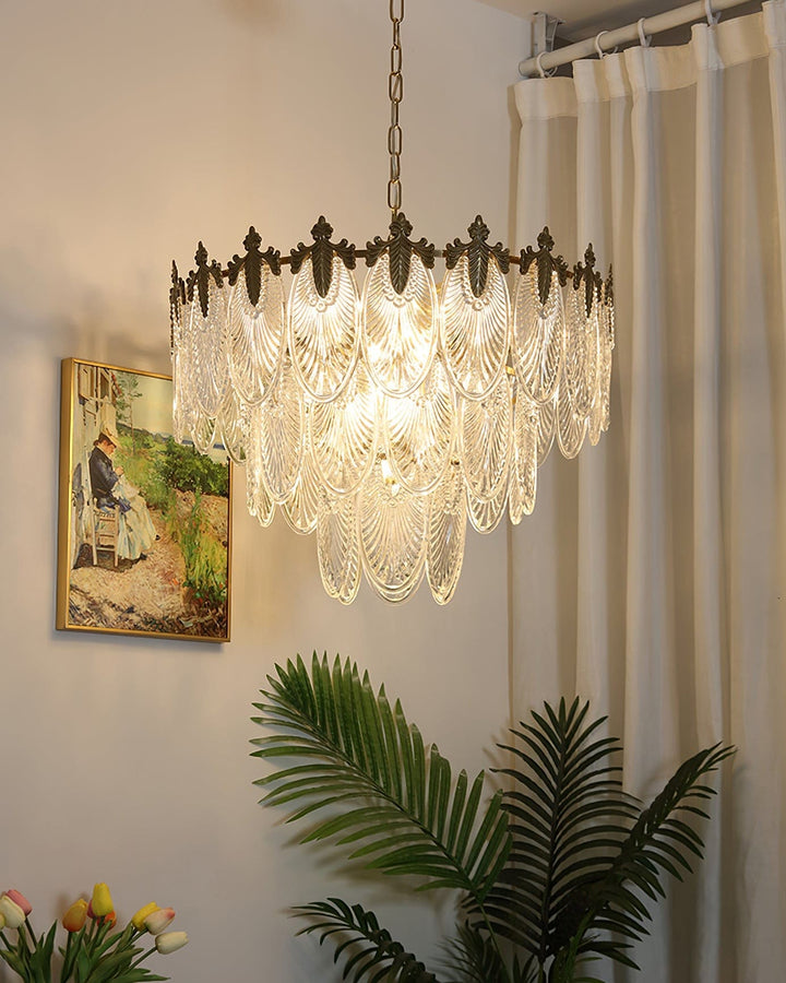 Vynoxi Chandelier - Modern Brass & crystal Glass Lighting