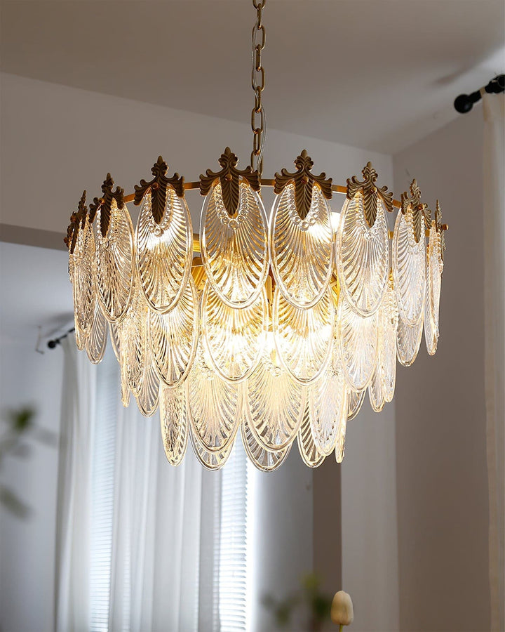 Vynoxi Chandelier - Modern Brass & crystal Glass Lighting