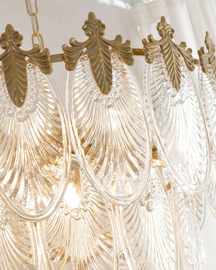 Vynoxi Chandelier - Modern Brass & crystal Glass Lighting