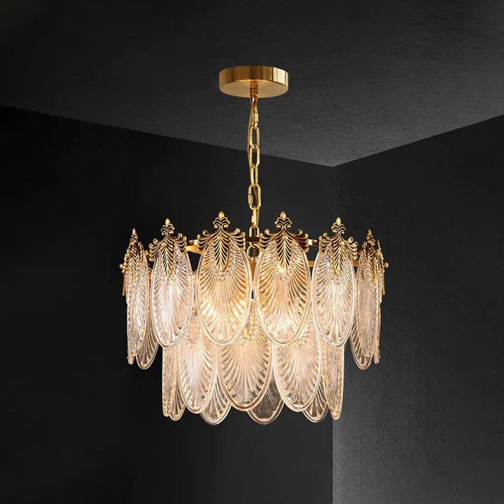 Vynoxi Chandelier - Modern Brass & crystal Glass Lighting