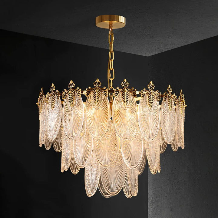 Vynoxi Chandelier - Modern Brass & crystal Glass Lighting