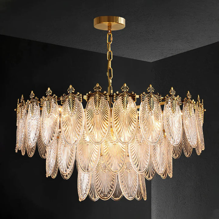 Vynoxi Chandelier - Modern Brass & crystal Glass Lighting