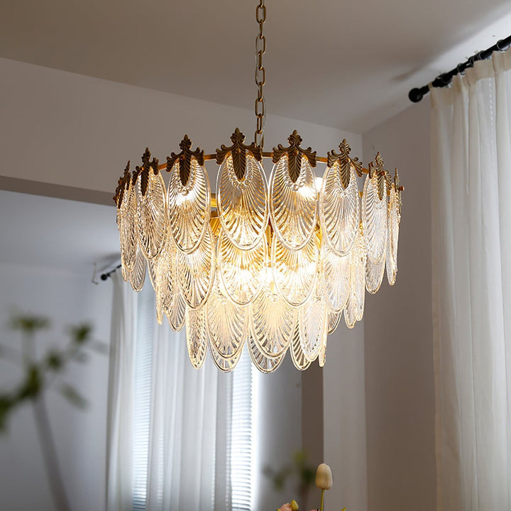 Vynoxi Chandelier - Modern Brass & crystal Glass Lighting