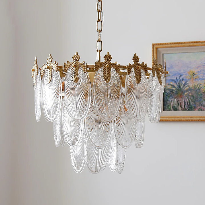 Vynoxi Chandelier - Modern Brass & crystal Glass Lighting