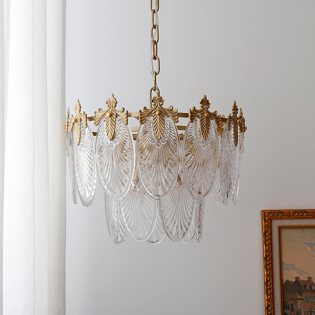 Vynoxi Chandelier - Modern Brass & crystal Glass Lighting