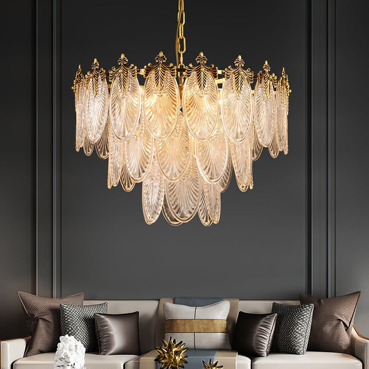Vynoxi Chandelier - Modern Brass & crystal Glass Lighting