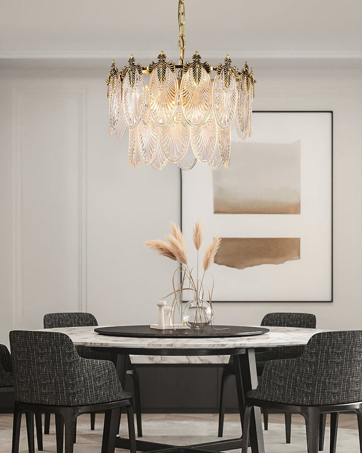 Vynoxi Chandelier - Modern Brass & crystal Glass Lighting