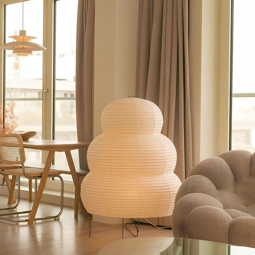 Washi Paper Akari 25N Floor Lamp – Elegant Japanese Design & Glow | Vinlighting | Vinlighting