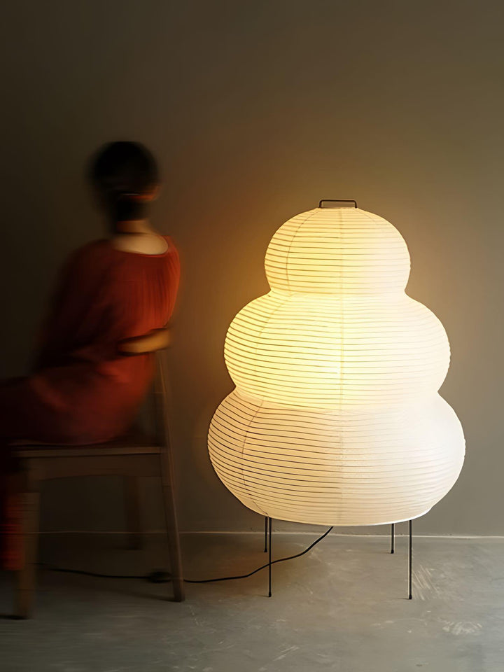 Washi Paper Akari 25N Floor Lamp – Elegant Japanese Design & Glow | Vinlighting | Vinlighting