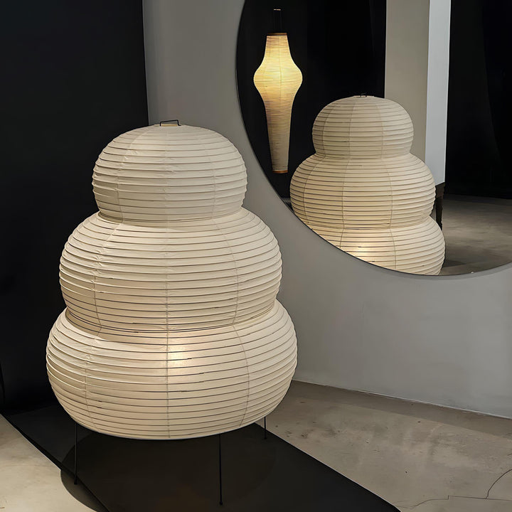 Washi Paper Akari 25N Floor Lamp – Elegant Japanese Design & Glow | Vinlighting | Vinlighting