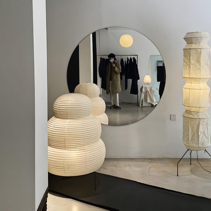 Washi Paper Akari 25N Floor Lamp – Elegant Japanese Design & Glow | Vinlighting | Vinlighting