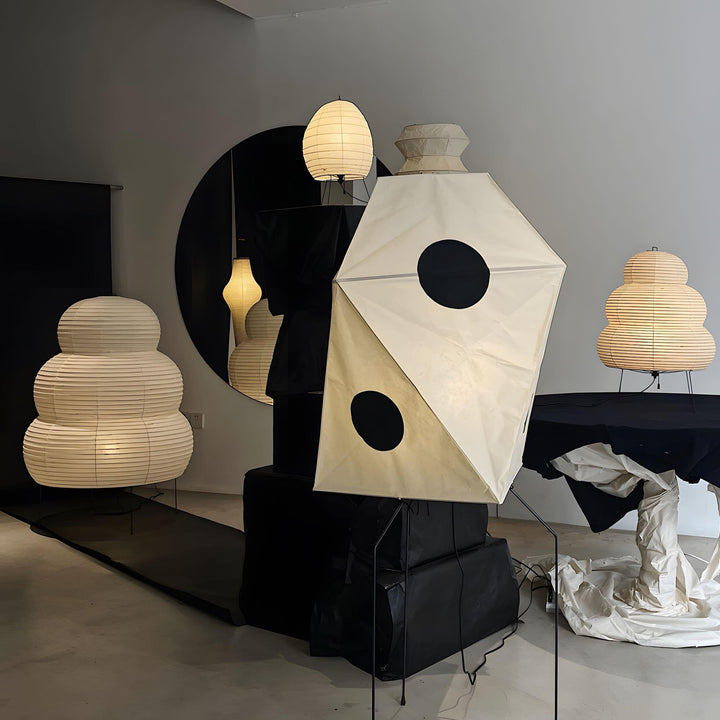 Washi Paper Akari 25N Floor Lamp – Elegant Japanese Design & Glow | Vinlighting | Vinlighting