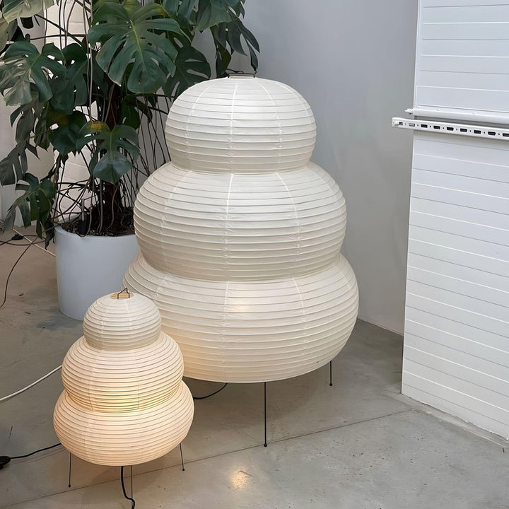 Washi Paper Akari 25N Floor Lamp – Elegant Japanese Design & Glow | Vinlighting | Vinlighting