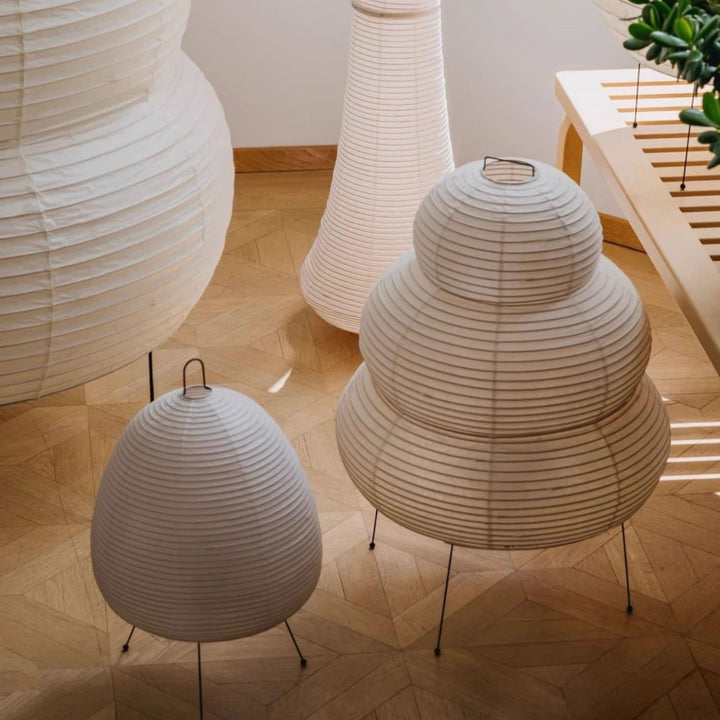Washi Paper Akari 25N Floor Lamp – Elegant Japanese Design & Glow | Vinlighting | Vinlighting