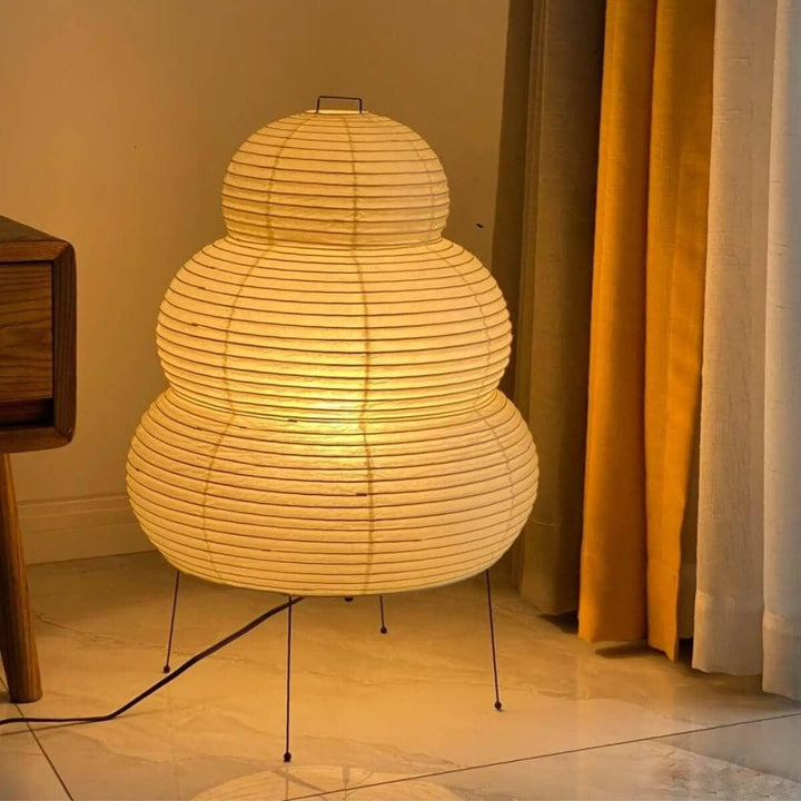 Washi Paper Akari 25N Floor Lamp – Elegant Japanese Design & Glow | Vinlighting | Vinlighting