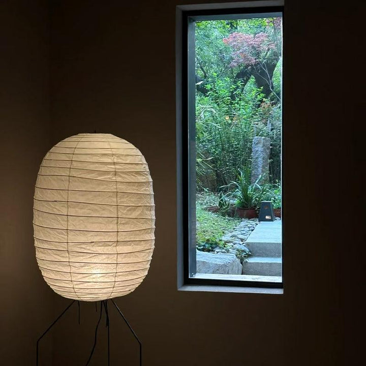 Washi Paper Akari UF3-DL Floor Lamp – Elegant Japanese Lighting | Vinlighting | Vinlighting