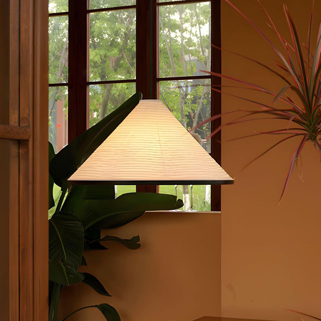 Washi Paper Cone Pendant Light - Contemporary Hanging for Dining Room | Vinlighting | Vinlighting