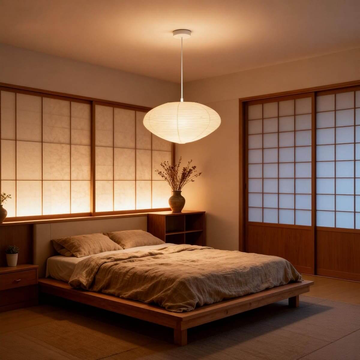 和紙照明 wash light エッセンシャルストア Akari 21A 26A 70A 95A | Japanese Paper Pendant Light | Hanging