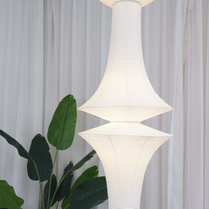 Washi Paper Corner Pendant Light