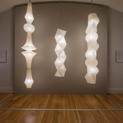 Washi Paper Corner Pendant Light