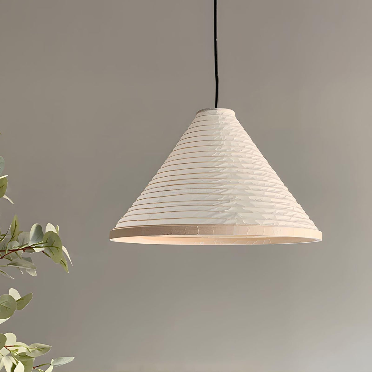 Washi Paper Hat Pendant Lamp - Vinlighting