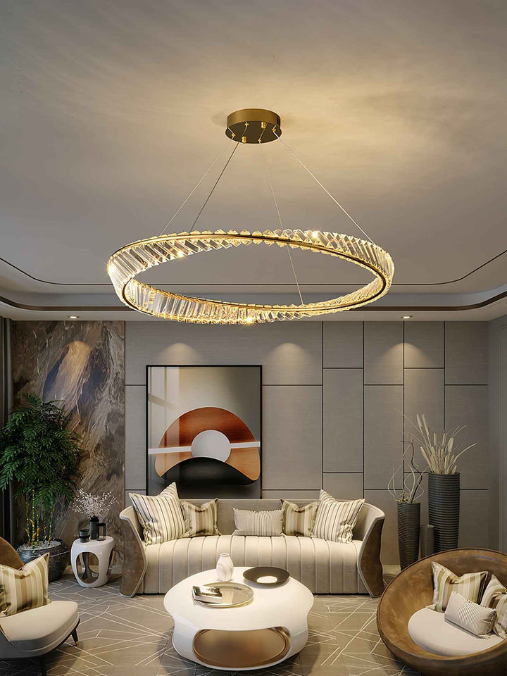 Wave Crystal Chandelier – Elegant Lighting with Shimmering Detail | Vinlighting | Vinlighting