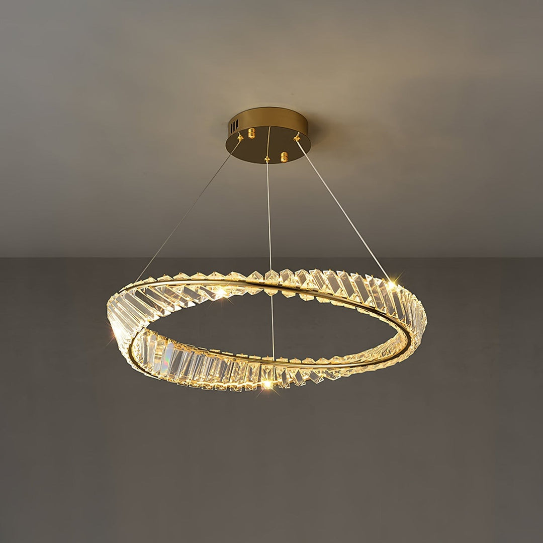 Wave Crystal Chandelier – Elegant Lighting with Shimmering Detail | Vinlighting | Vinlighting