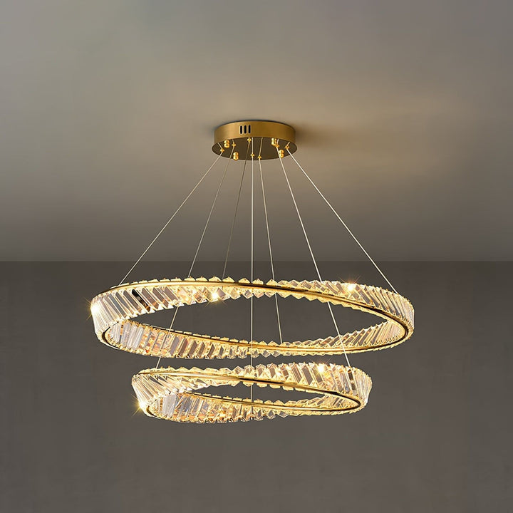 Wave Crystal Chandelier – Elegant Lighting with Shimmering Detail | Vinlighting | Vinlighting