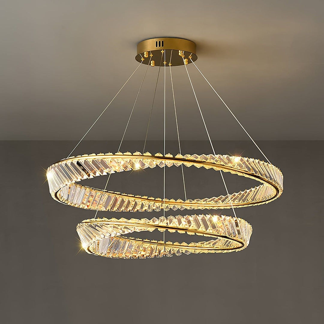 Wave Crystal Chandelier – Elegant Lighting with Shimmering Detail | Vinlighting | Vinlighting