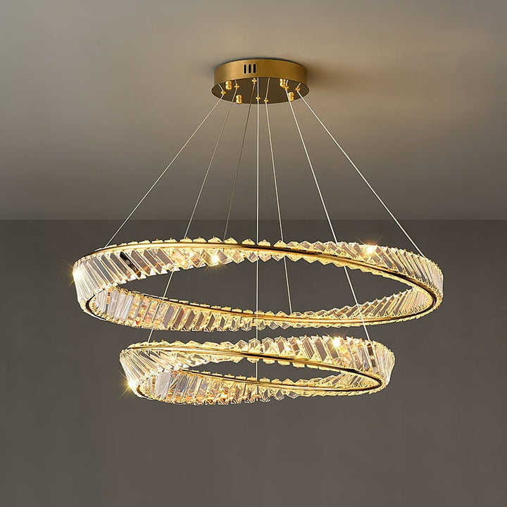 Wave Crystal Chandelier – Elegant Lighting with Shimmering Detail | Vinlighting | Vinlighting