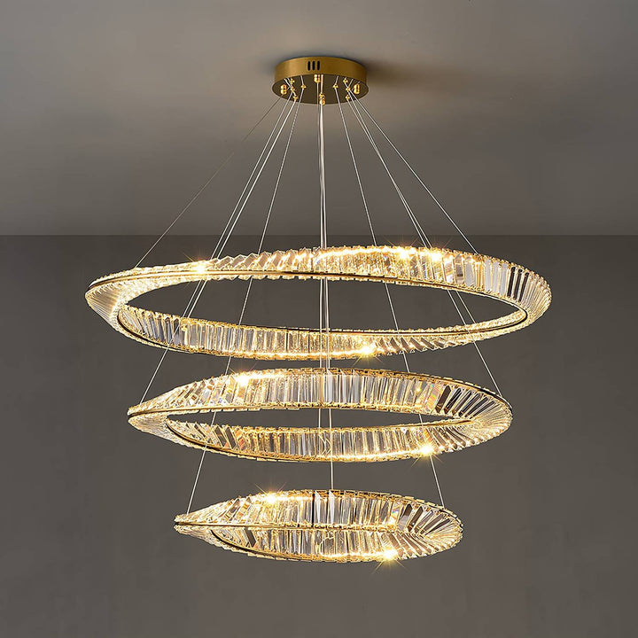 Wave Crystal Chandelier – Elegant Lighting with Shimmering Detail | Vinlighting | Vinlighting