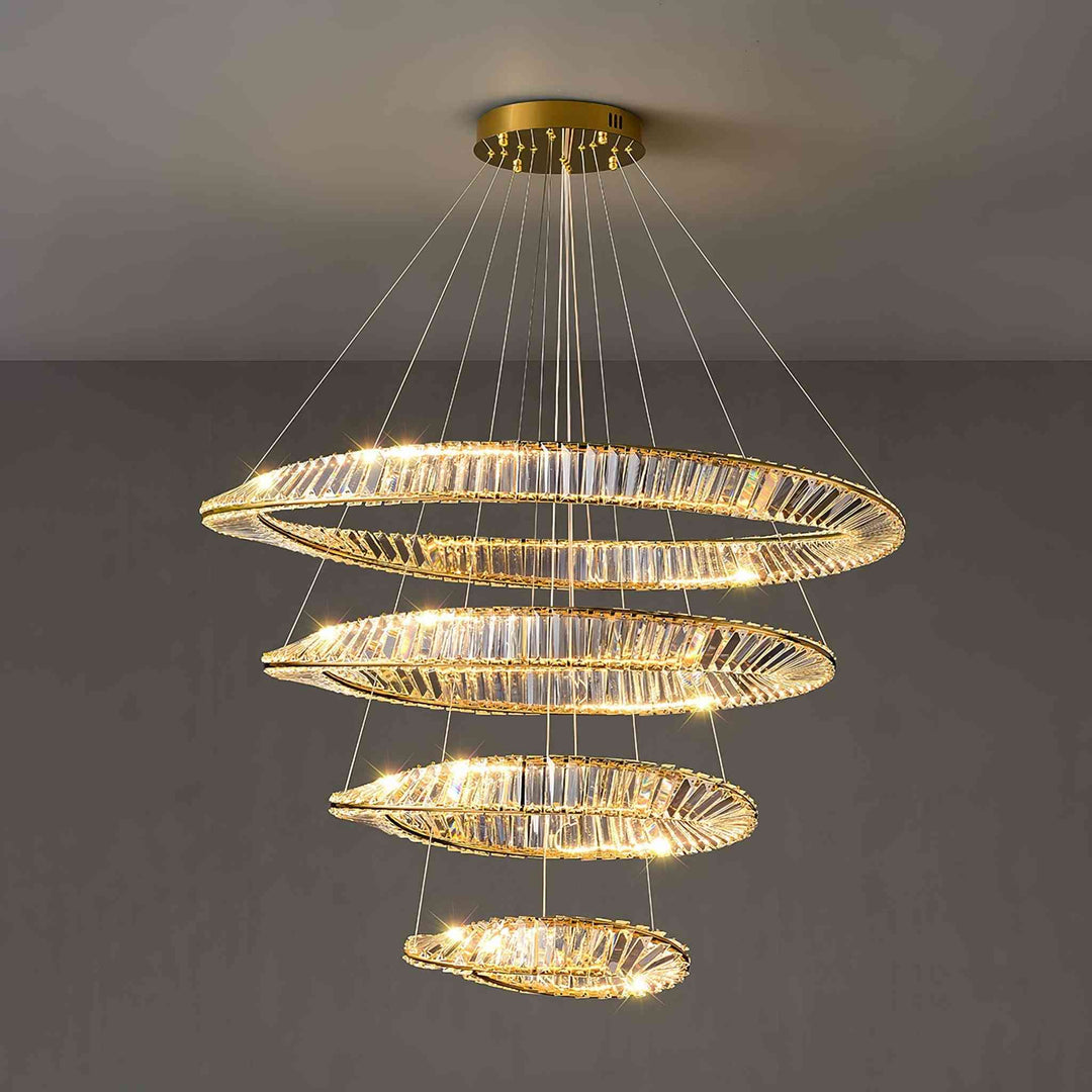 Wave Crystal Chandelier – Elegant Lighting with Shimmering Detail | Vinlighting | Vinlighting