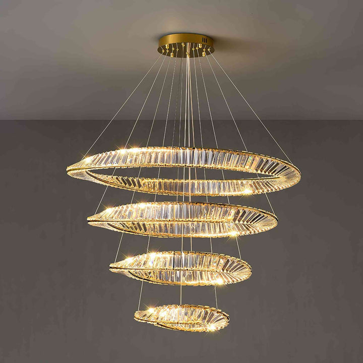 Wave Crystal Chandelier – Elegant Lighting with Shimmering Detail | Vinlighting | Vinlighting