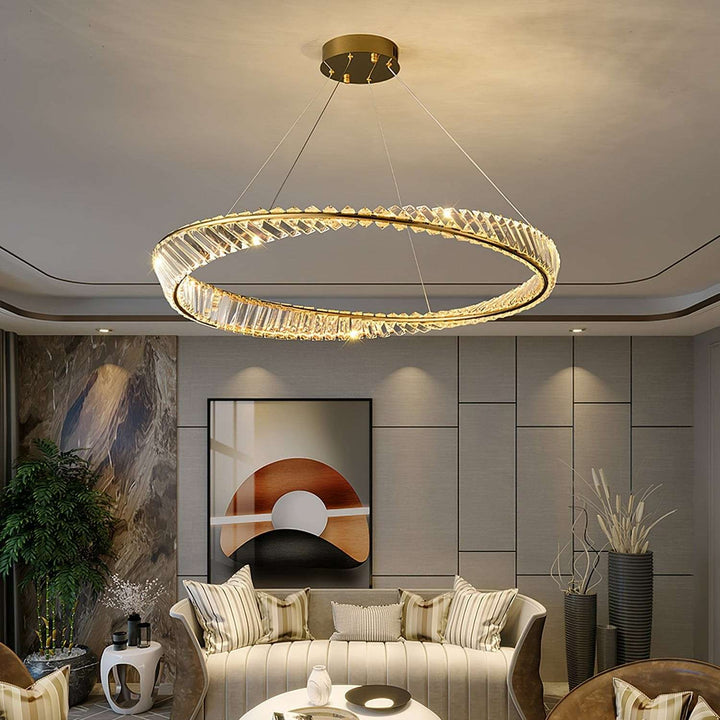 Wave Crystal Chandelier – Elegant Lighting with Shimmering Detail | Vinlighting | Vinlighting
