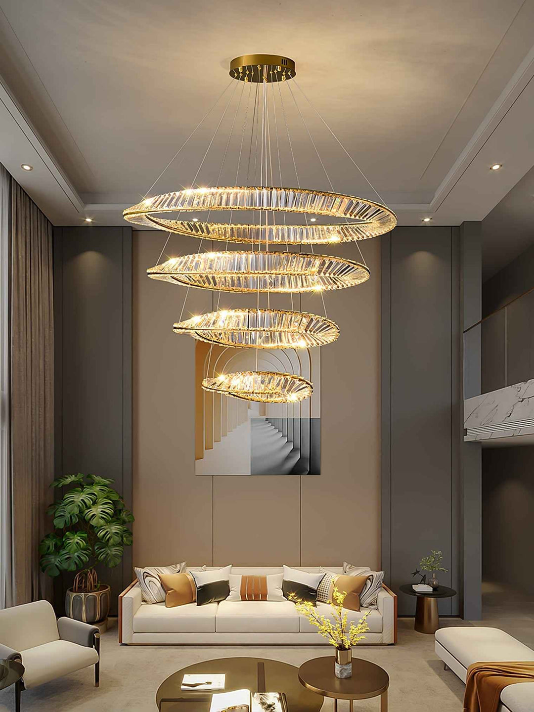 Wave Crystal Chandelier – Elegant Lighting with Shimmering Detail | Vinlighting | Vinlighting