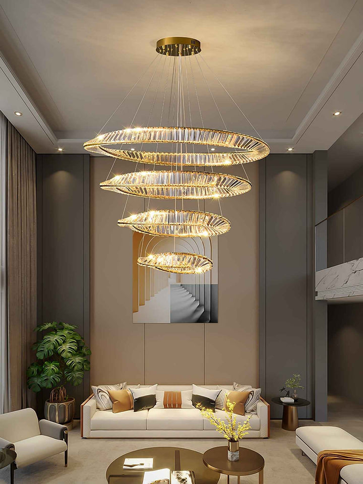 Wave Crystal Chandelier – Elegant Lighting with Shimmering Detail | Vinlighting | Vinlighting