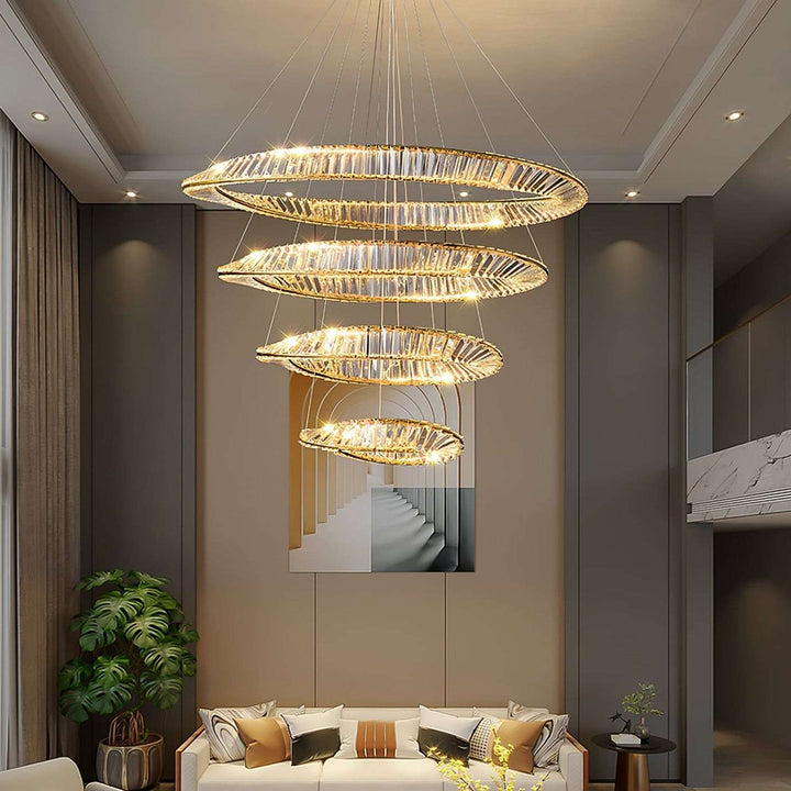 Wave Crystal Chandelier – Elegant Lighting with Shimmering Detail | Vinlighting | Vinlighting