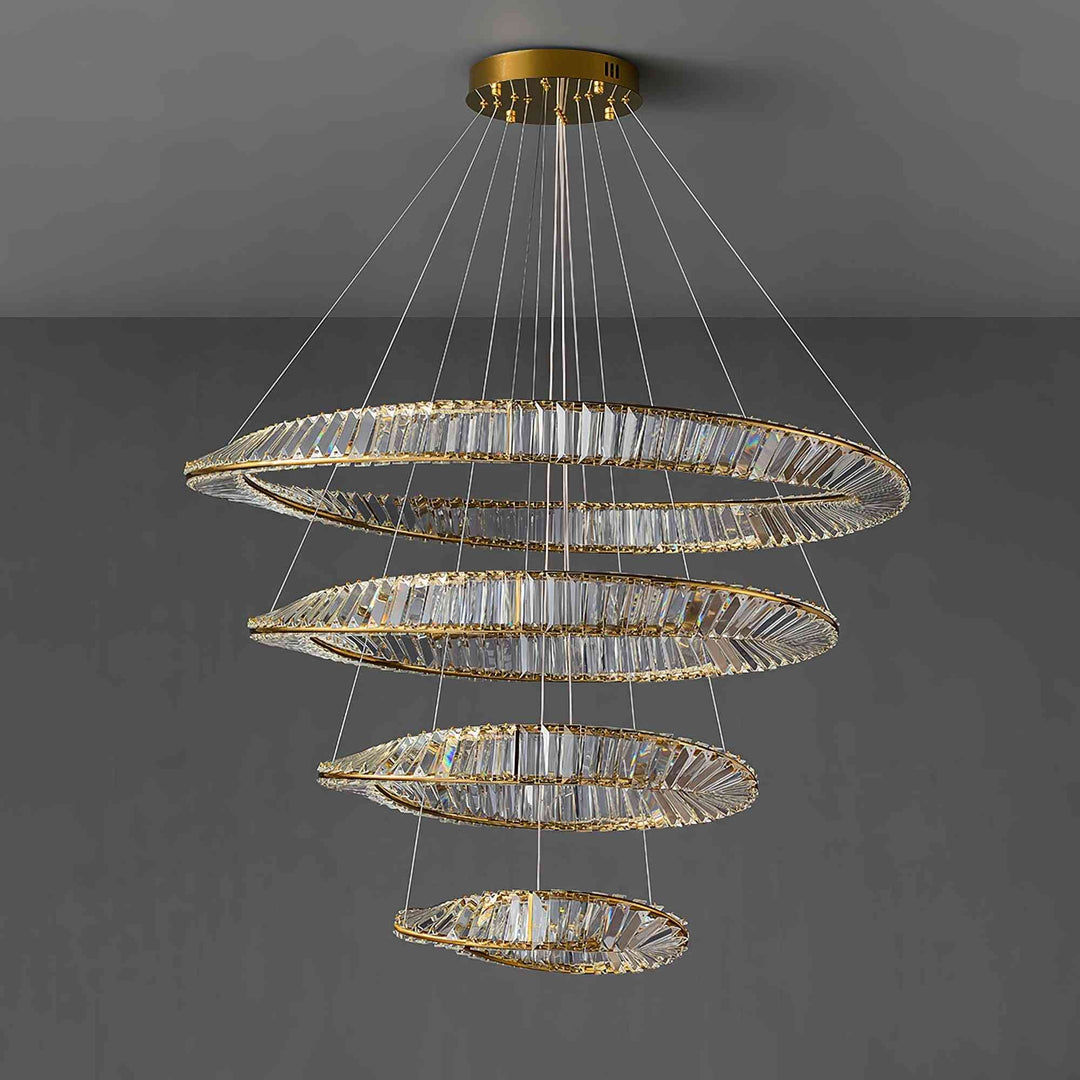 Wave Crystal Chandelier – Elegant Lighting with Shimmering Detail | Vinlighting | Vinlighting