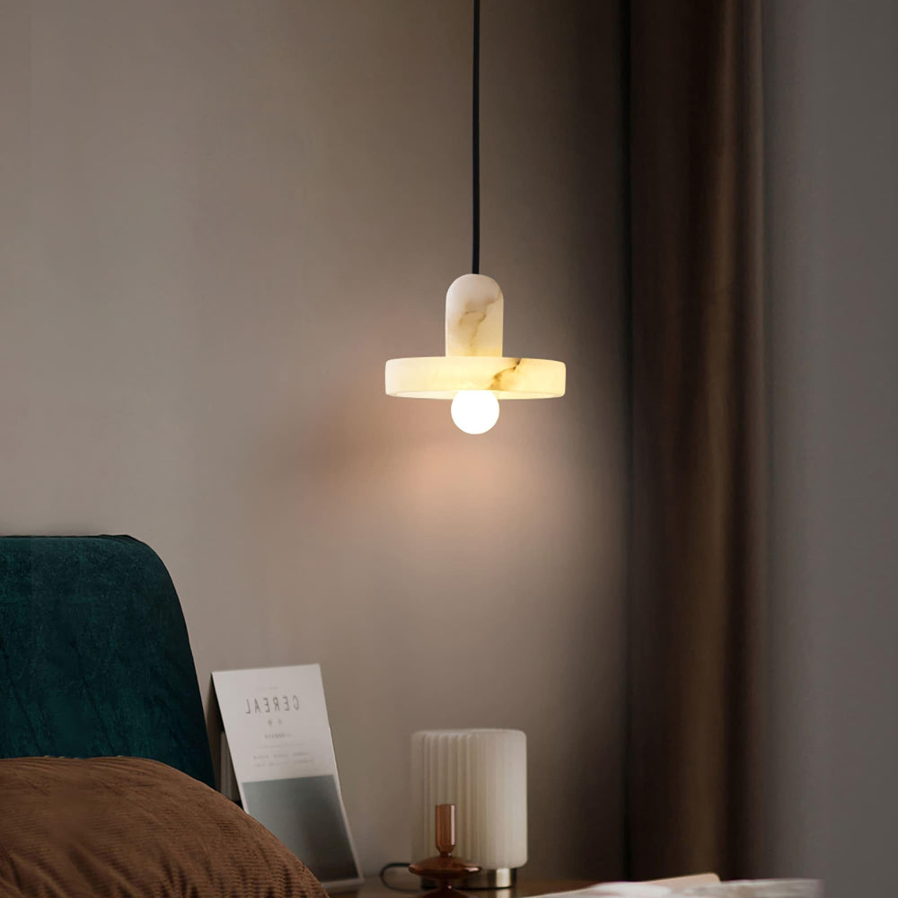 White Alabaster Pendant Light | Carrara | Bathroom & Bedside | Vinlighting | Vinlighting