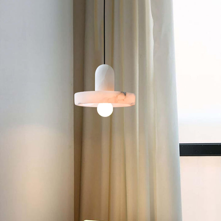 White Alabaster Pendant Light | Carrara | Bathroom & Bedside | Vinlighting | Vinlighting