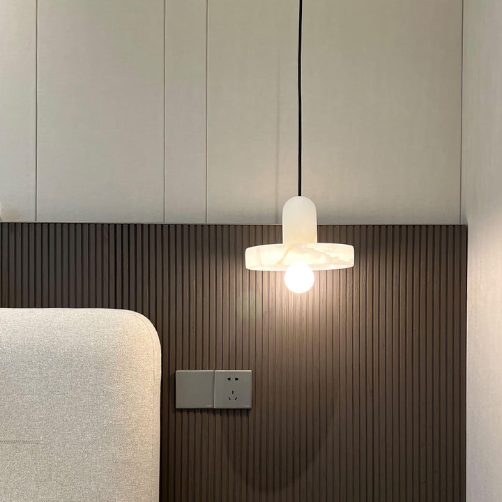 White Alabaster Pendant Light | Carrara | Bathroom & Bedside | Vinlighting | Vinlighting