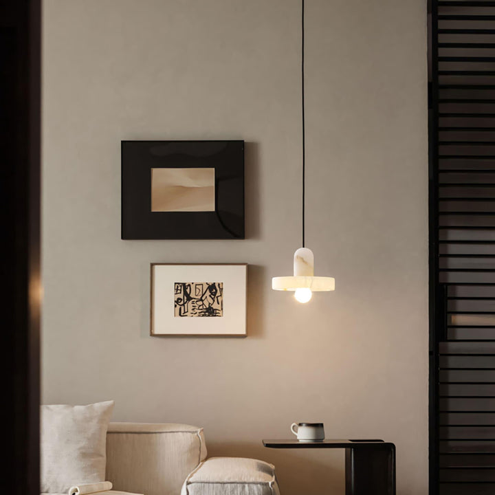 White Alabaster Pendant Light | Carrara | Bathroom & Bedside | Vinlighting | Vinlighting