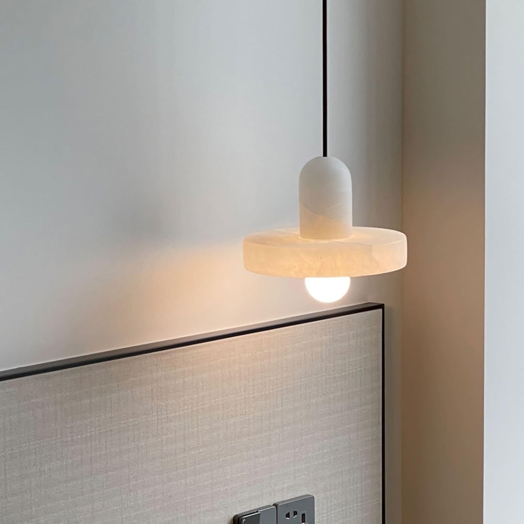 White Alabaster Pendant Light | Carrara | Bathroom & Bedside | Vinlighting | Vinlighting