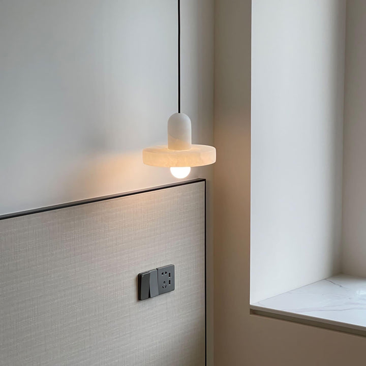 White Alabaster Pendant Light | Carrara | Bathroom & Bedside | Vinlighting | Vinlighting