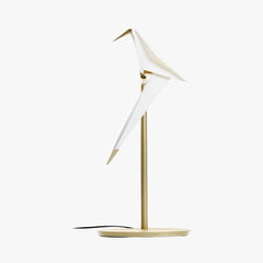 White Paper Crane Table Lamp