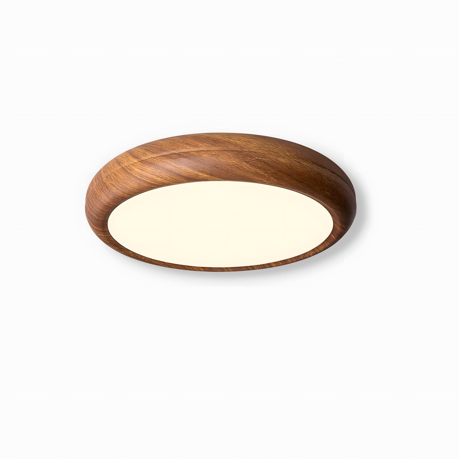 Wood Grain Round Ceiling Lamp - Vinlighting