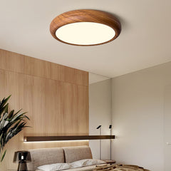 Wood Grain Round Ceiling Lamp - Vinlighting