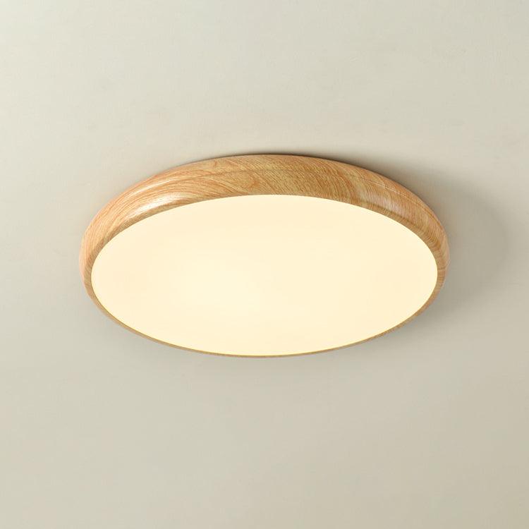 Wood Grain Round Ceiling Lamp - Vinlighting